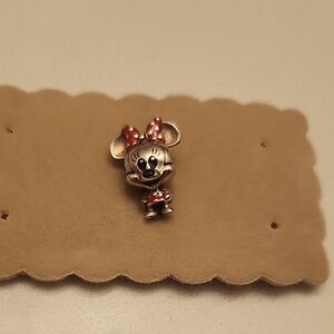 Minnie Mouse Silver and Red Kids Brooch